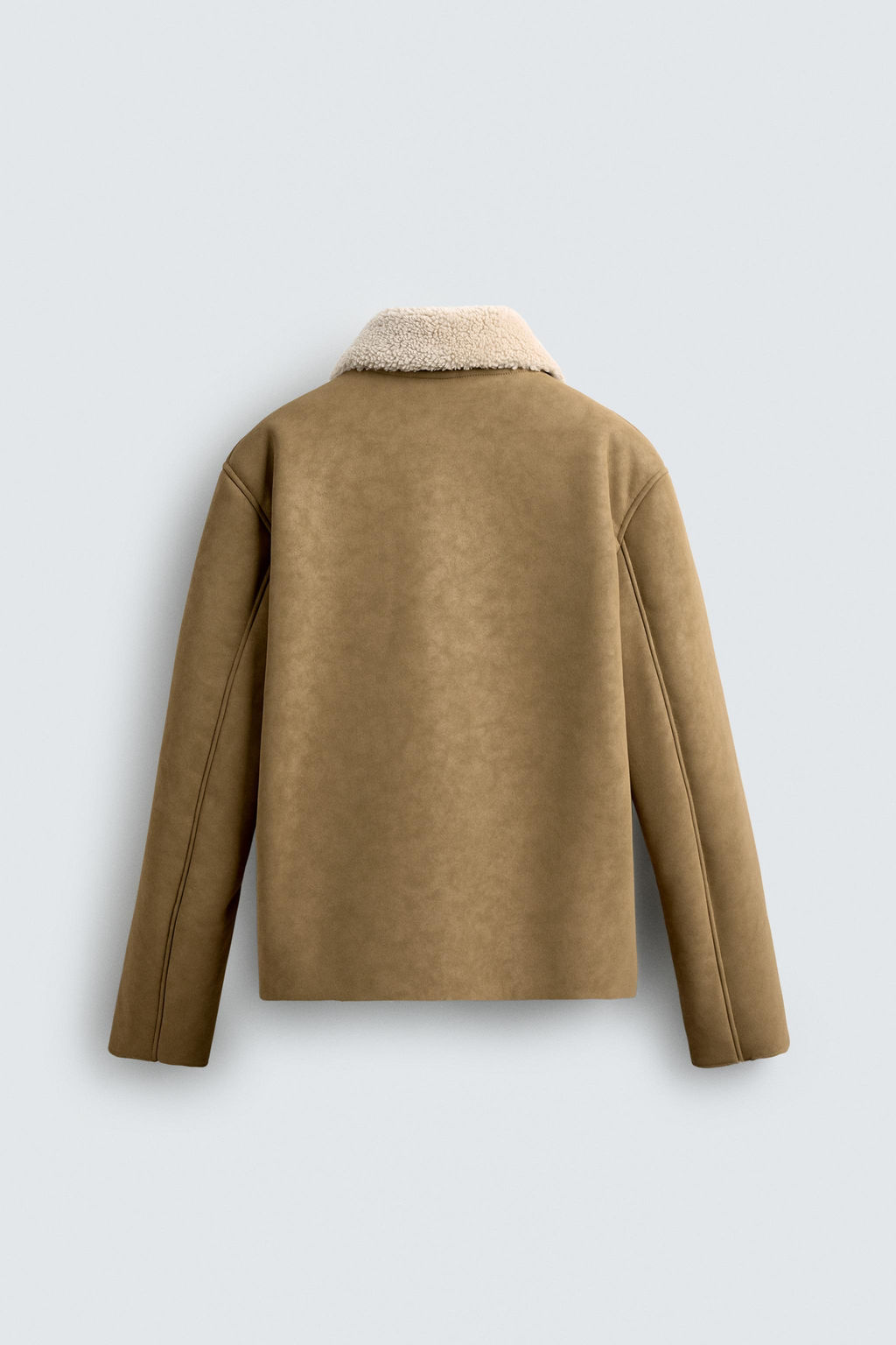 DOUBLE-FACED FAUX LEATHER JACKET - Zara фото 8