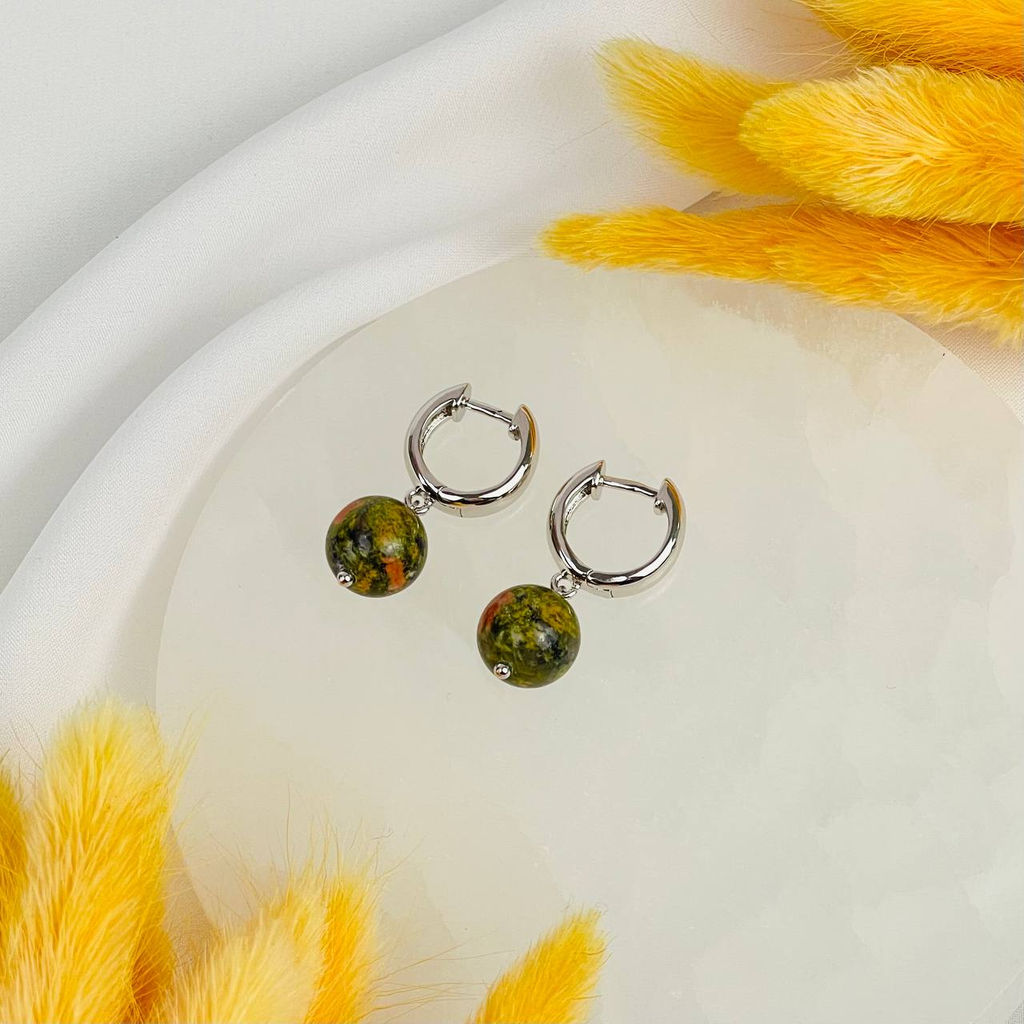 Серьги из Унакита