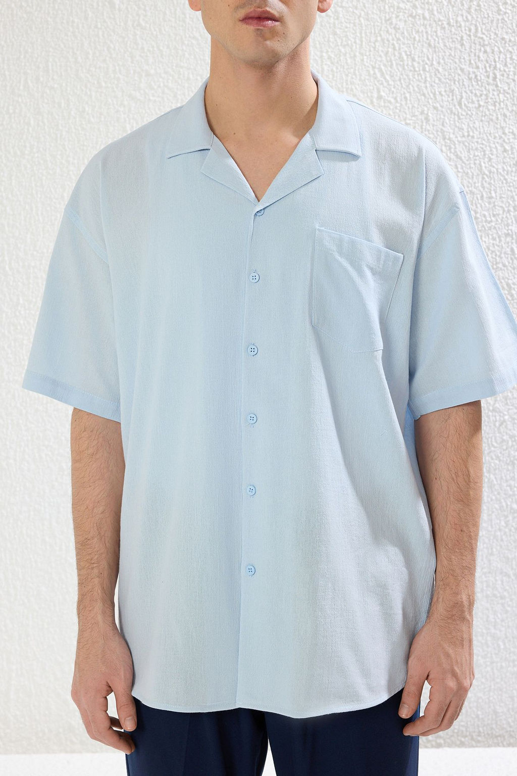 TRENDYOL MAN Yesil Oversize Fit Yazl?k Pamuklu Gomlek TMNSS23GO00080 - Trendyolmilla фото 22