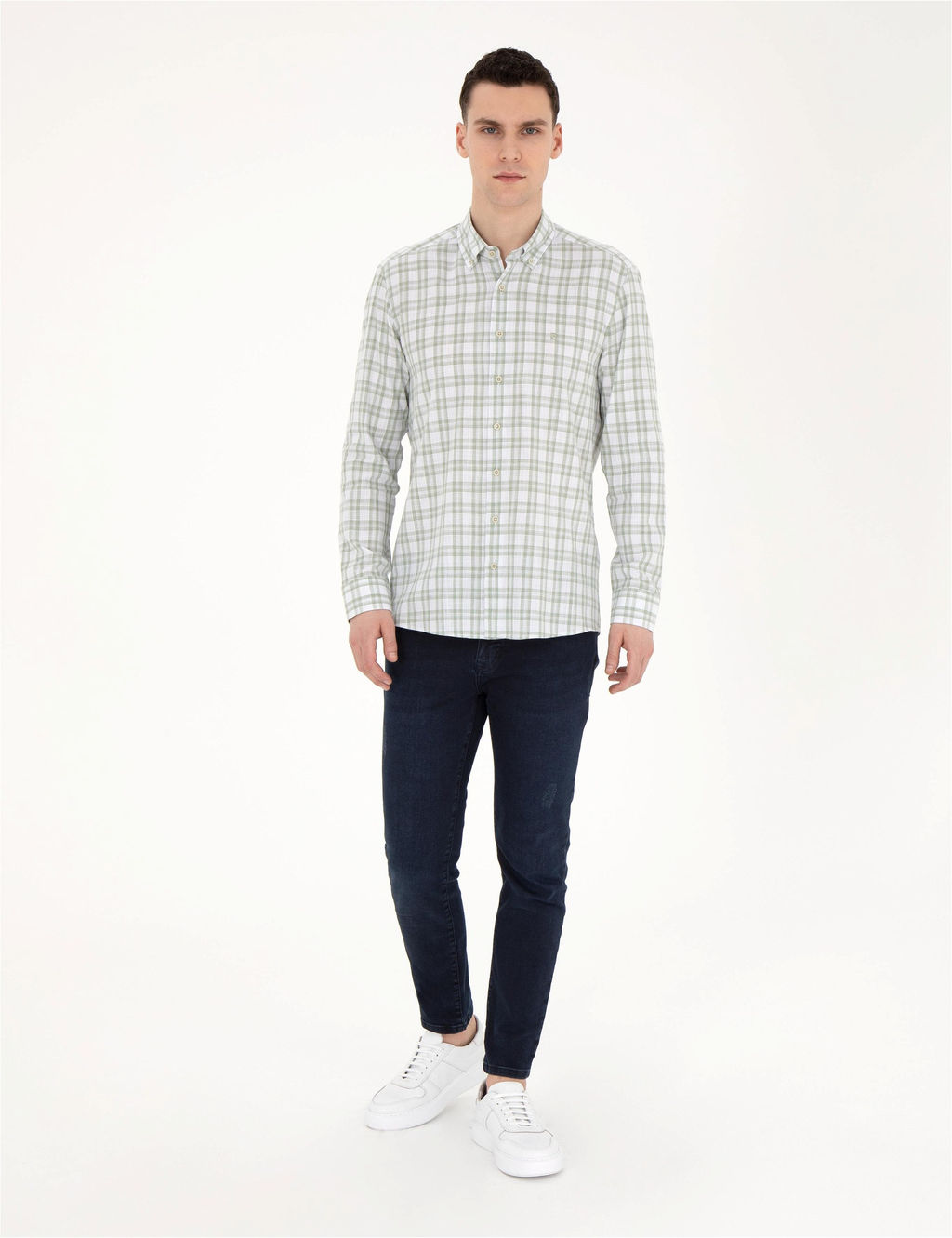 Ye_il Regular Fit Uzun Kollu G_mlek - Pierre cardin фото 4