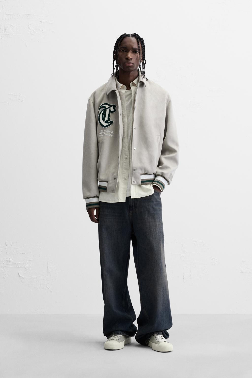 FAUX SUEDE JACKET WITH PATCHES - Zara фото 9