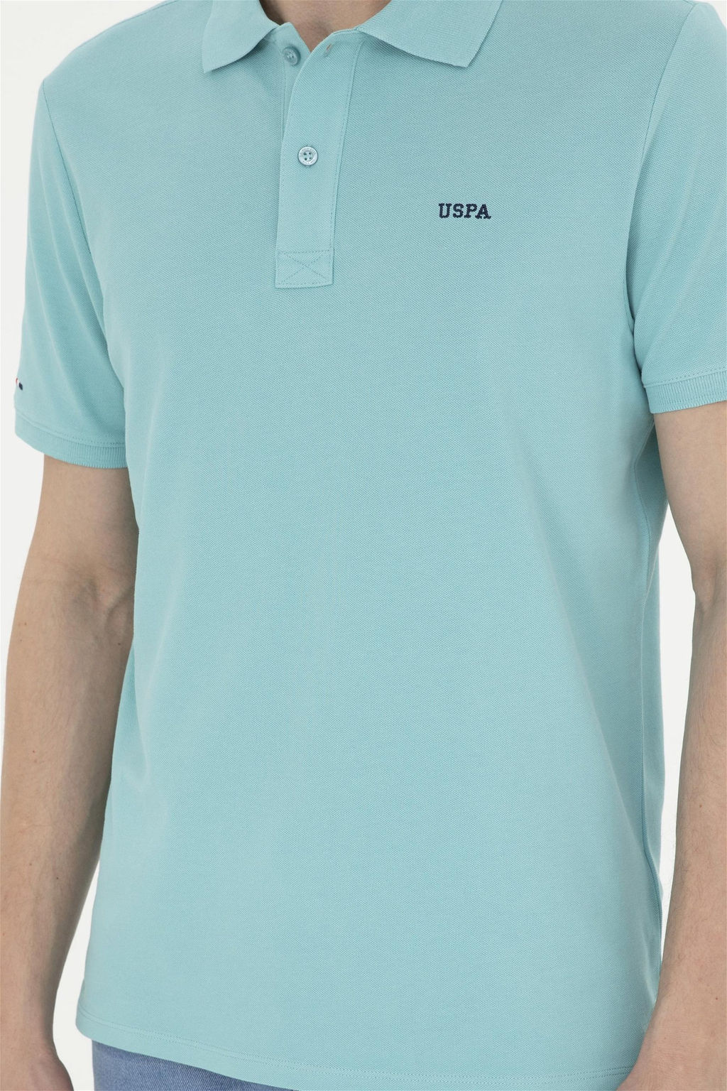 Футболка U.S. Polo Assn мятная из хлопка  фото 6