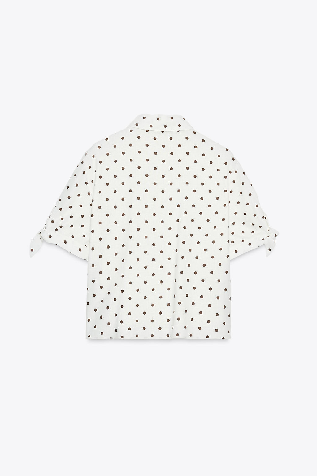 RAMIE TIE SHORT SLEEVE SHIRT - Zara фото 6