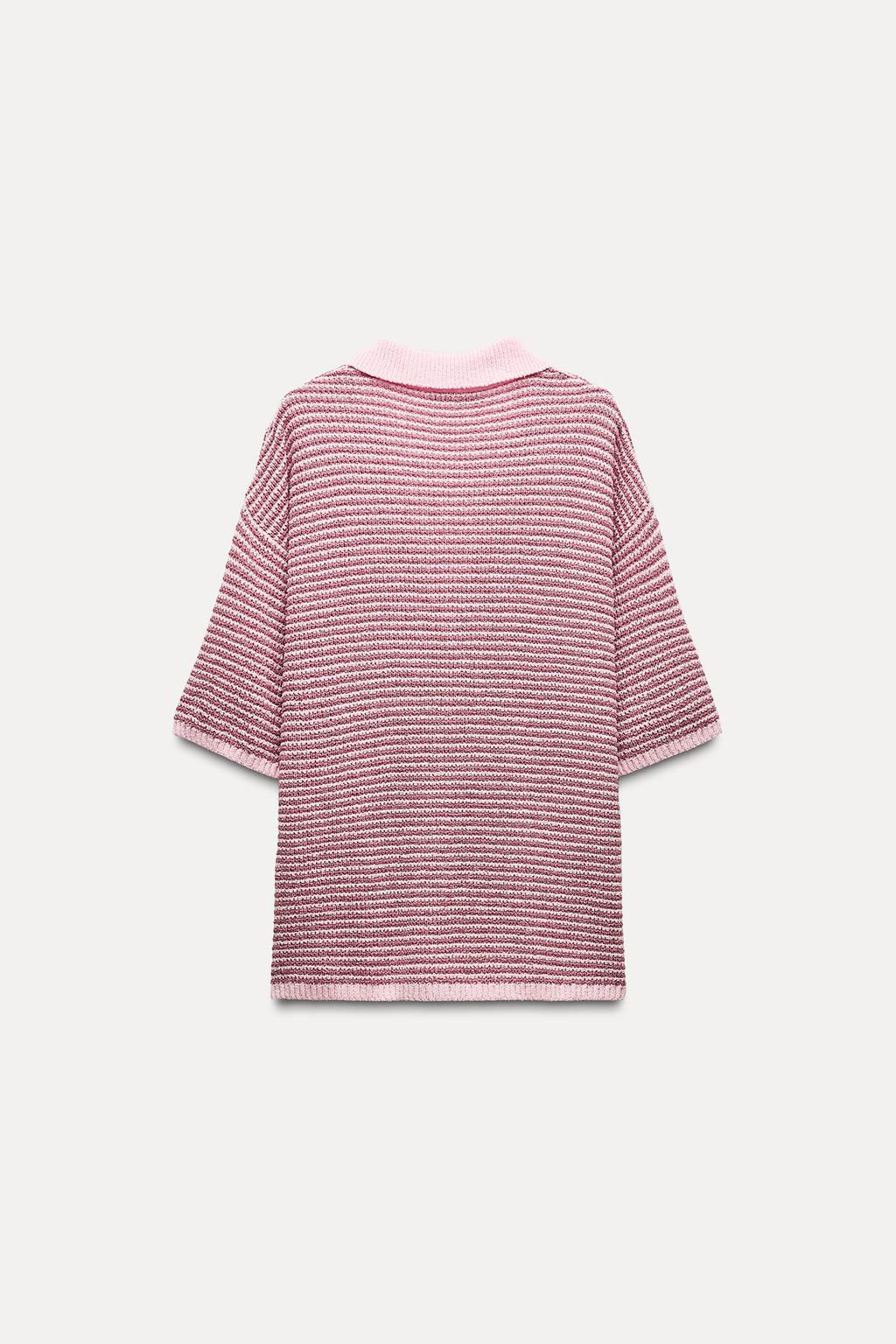 KNIT POLO SWEATER - Zara фото 7