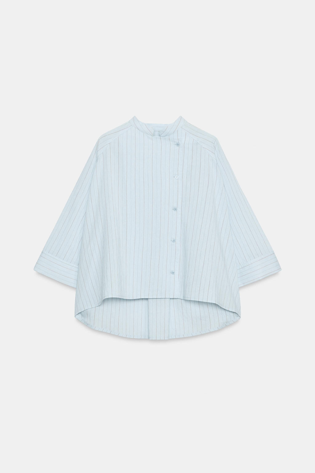 CAMISA ASIM?TRICA RAYAS ZW COLLECTION / Azul - Zara фото 5