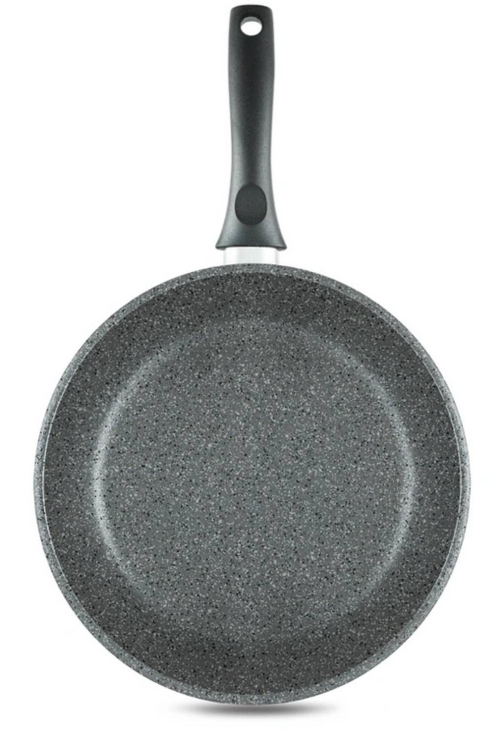 Сковорода Готовить легко Stone Gray несъемная ручка, 28 см - Нева металл посуда фото 2