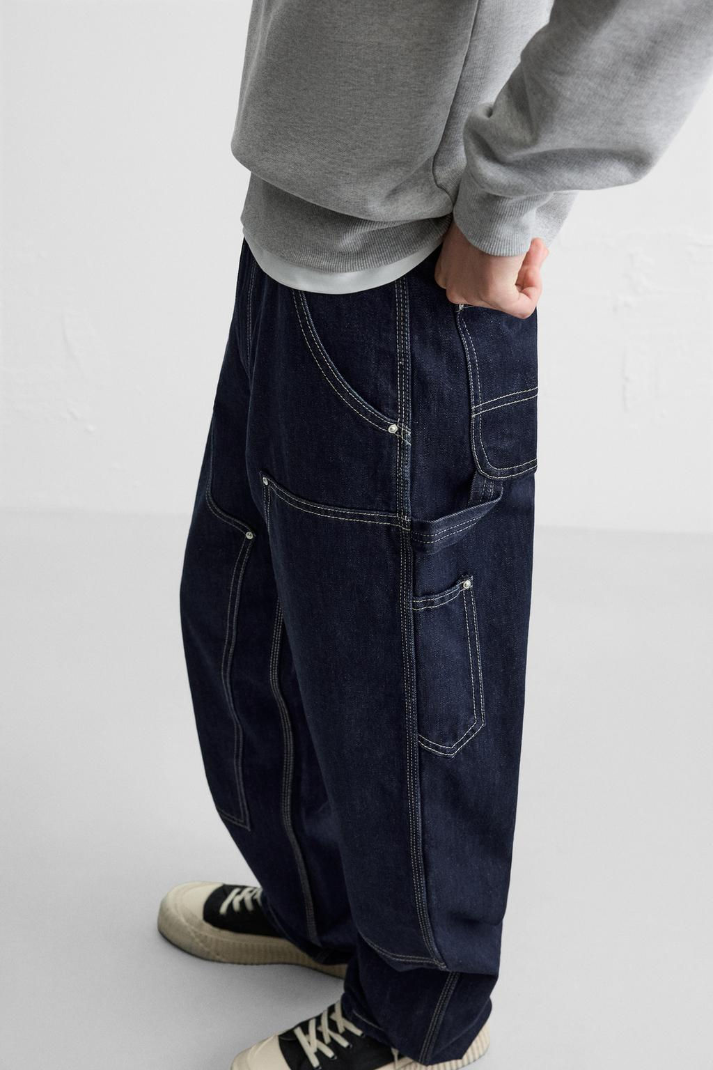 CARPENTER STRAIGHT-LEG JEANS - Zara фото 25