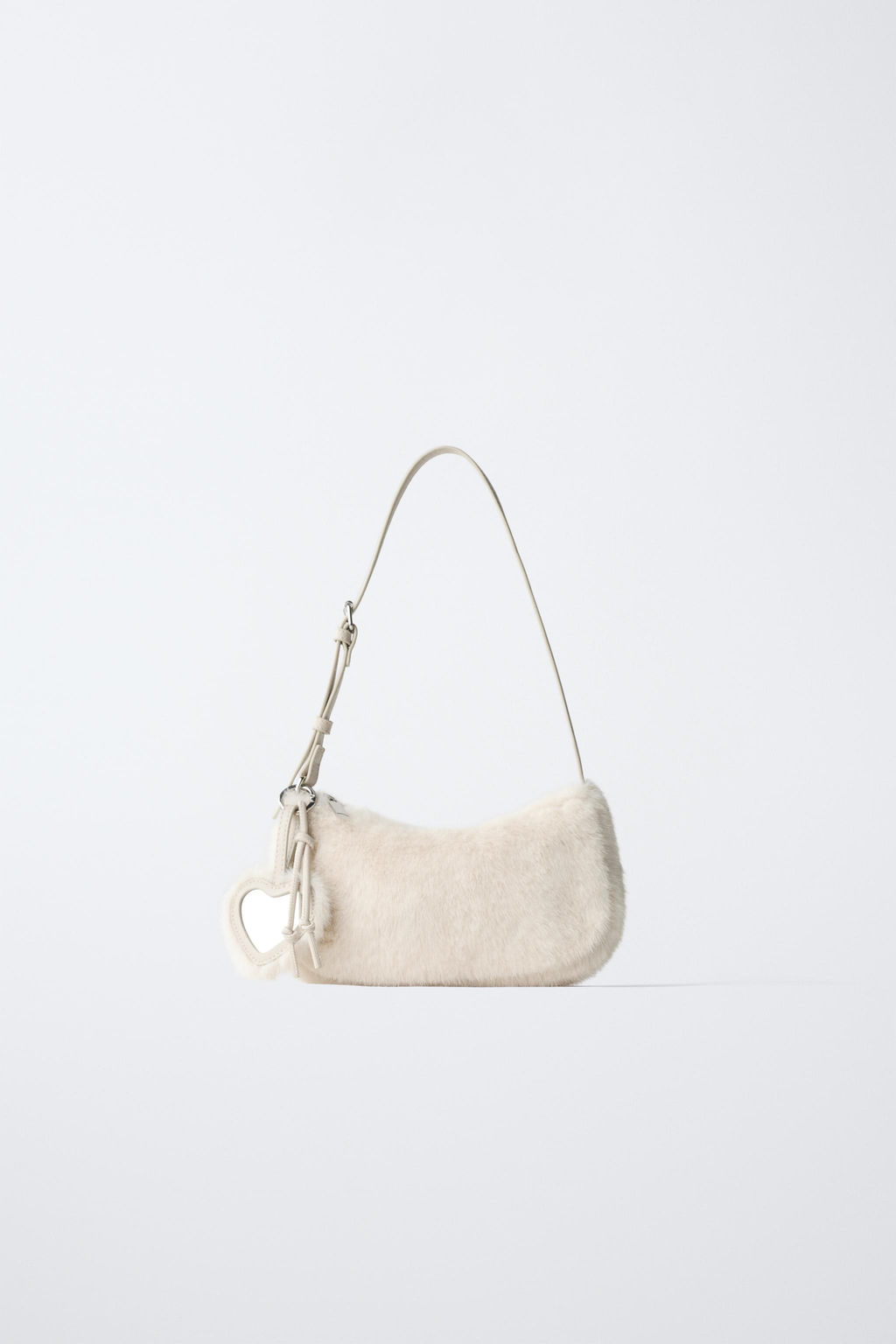 SHEEPSKIN SHOULDER BAG WITH CHARM