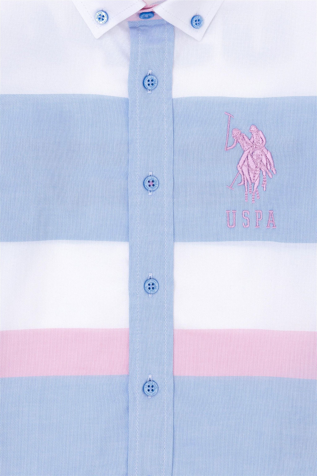 U. S. Polo Assn Синяя рубашка с длинным рукавом для мальчика - U.s. polo assn фото 7