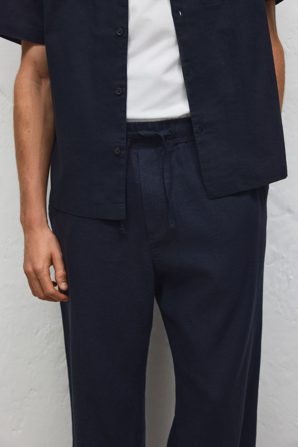 Pantal?n en mezcla de lino Relaxed Fit - H&m фото 9