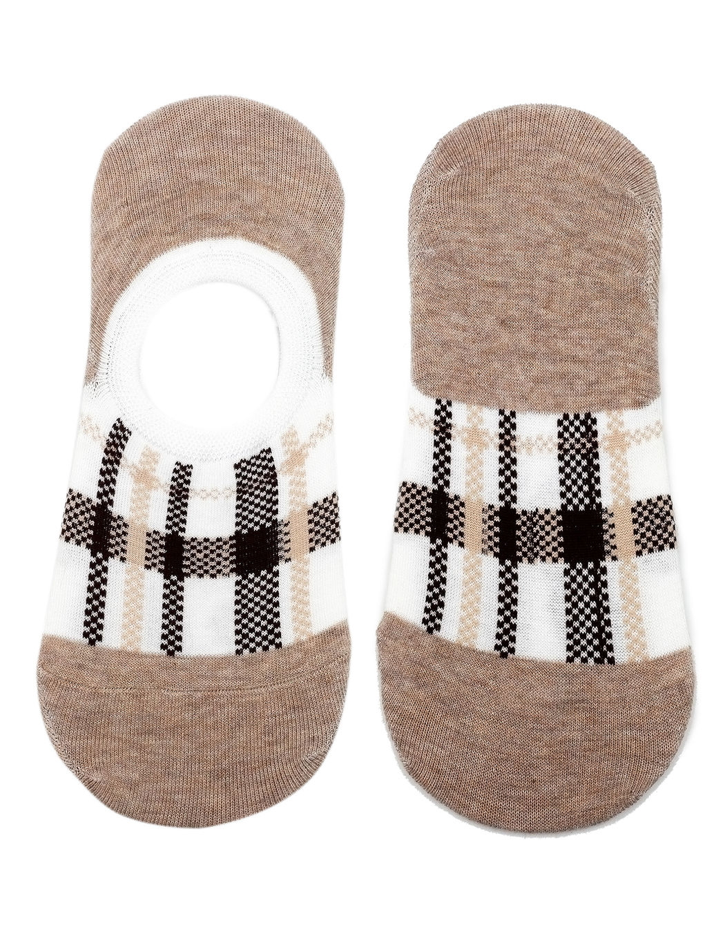 Следки р.35-40 Клеточка Бежевые - Krumpy фото 2