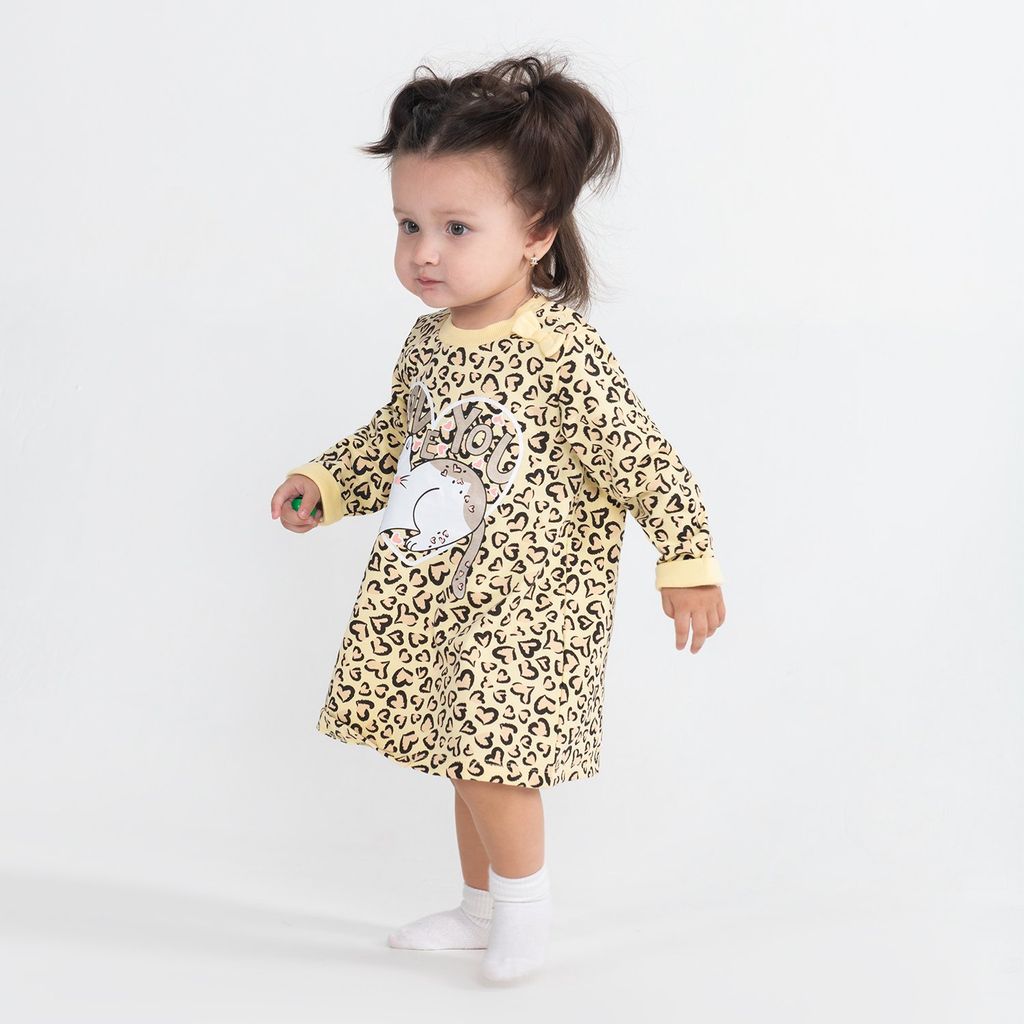 CRB wear/CWNG 62946-30-299 Платье для девочки, светло-желтый/Ex.Cherubino фото 2