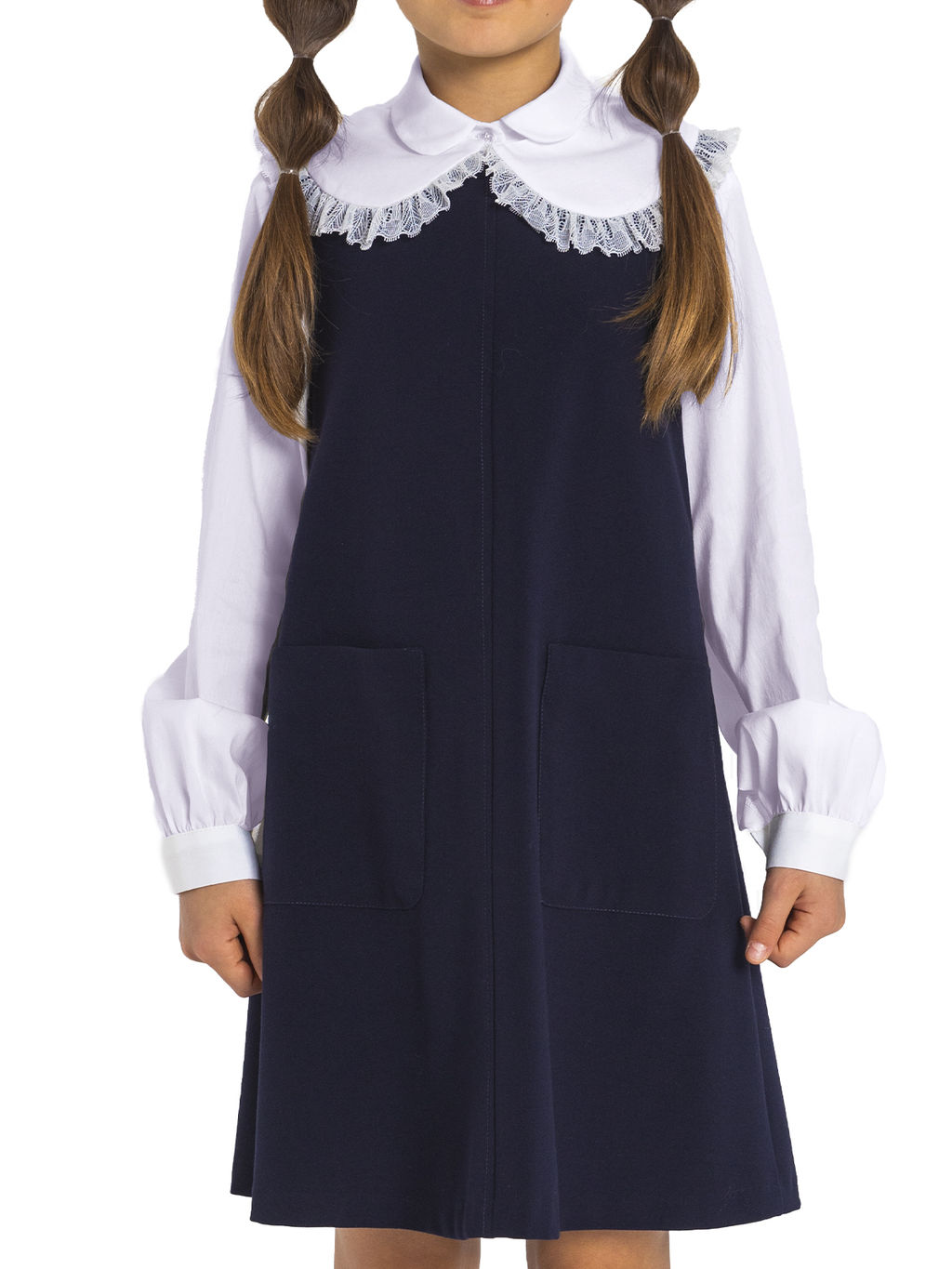 Школьный сарафан для девочки О76111 - Карамелли фото 4