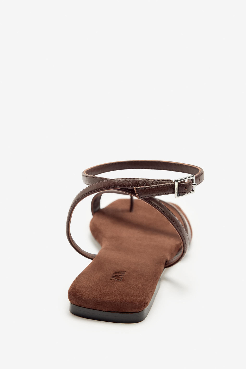 LIMITED EDITION FLAT SPLIT SUEDE SANDALS - Zara фото 23