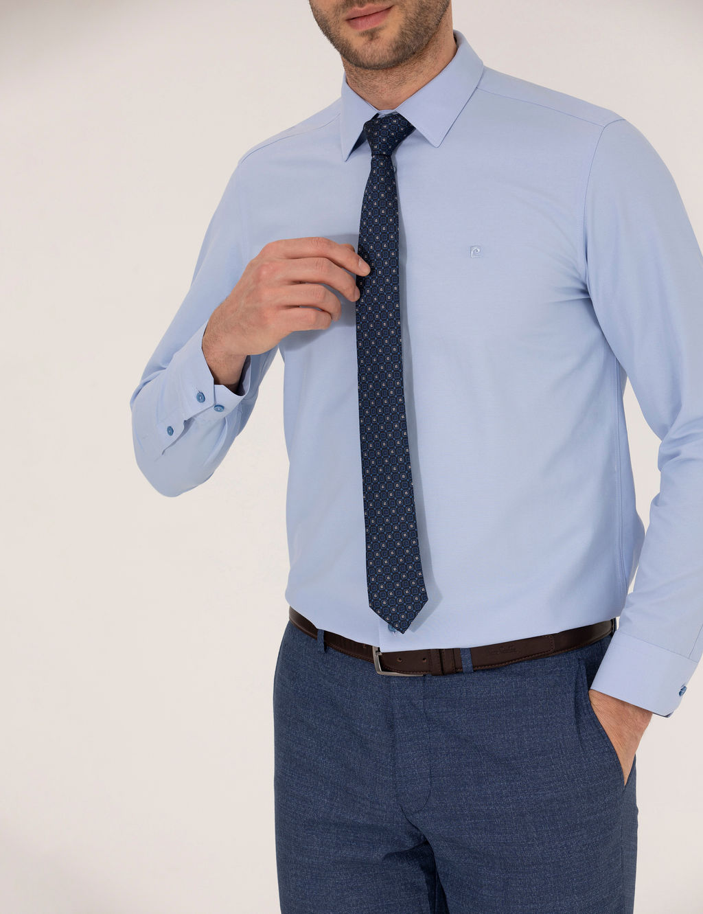 Mavi Slim Fit Uzun Kollu Klasik G_mlek