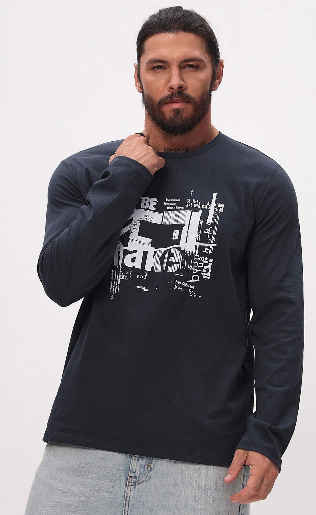 Лонгслив P521-1001-898 graphite