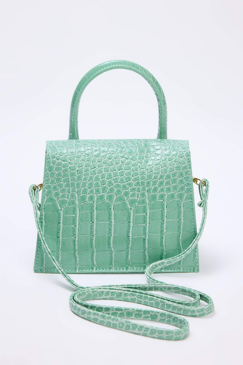 Mint Dokulu Capraz Ask?l? Kad?n Mini Boy City Canta TWOAW25OC00000