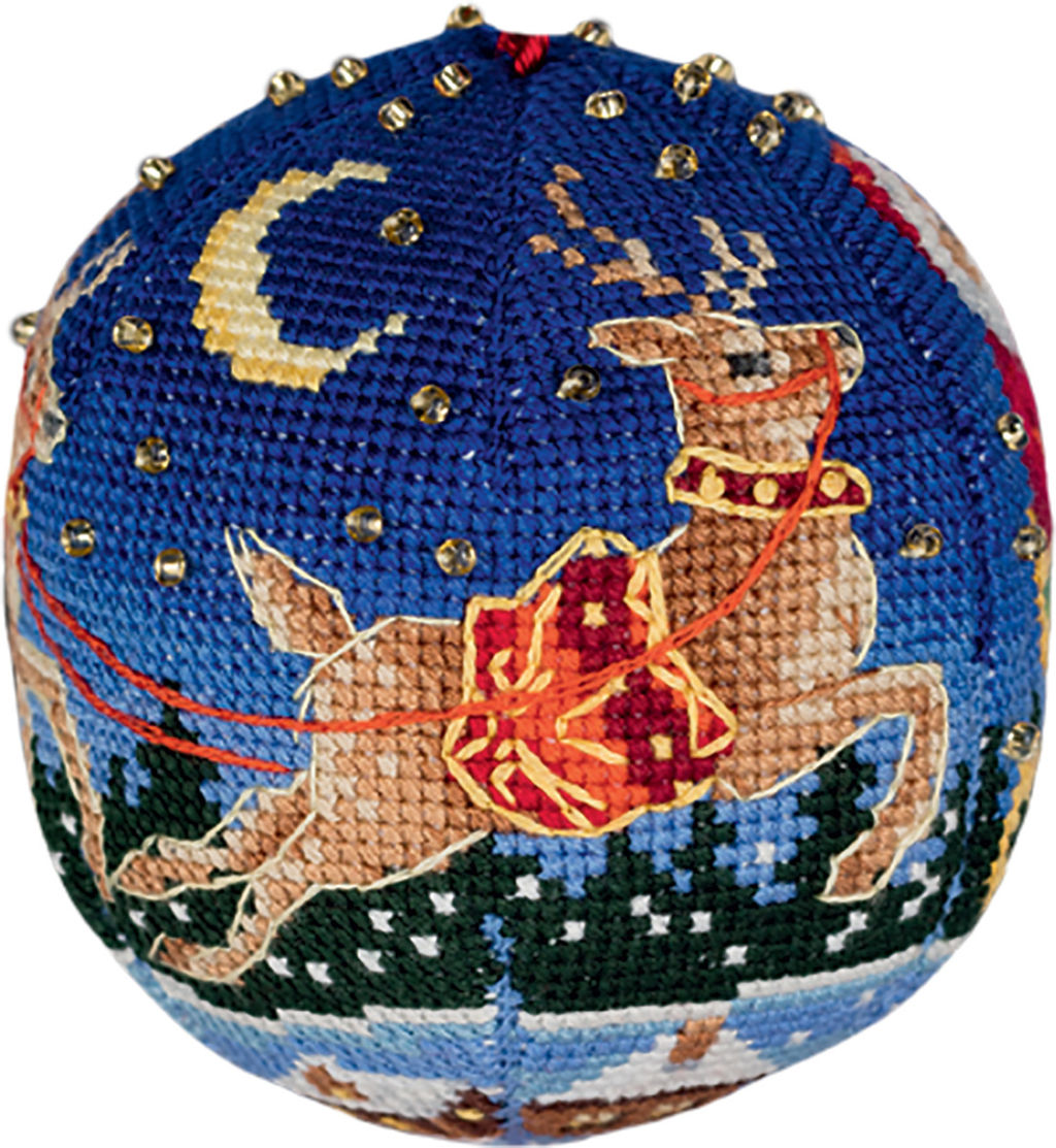 Набор для вышивания PANNA IG-7370 Новогодняя игрушка. Волшебная ночь 6 х 6 см