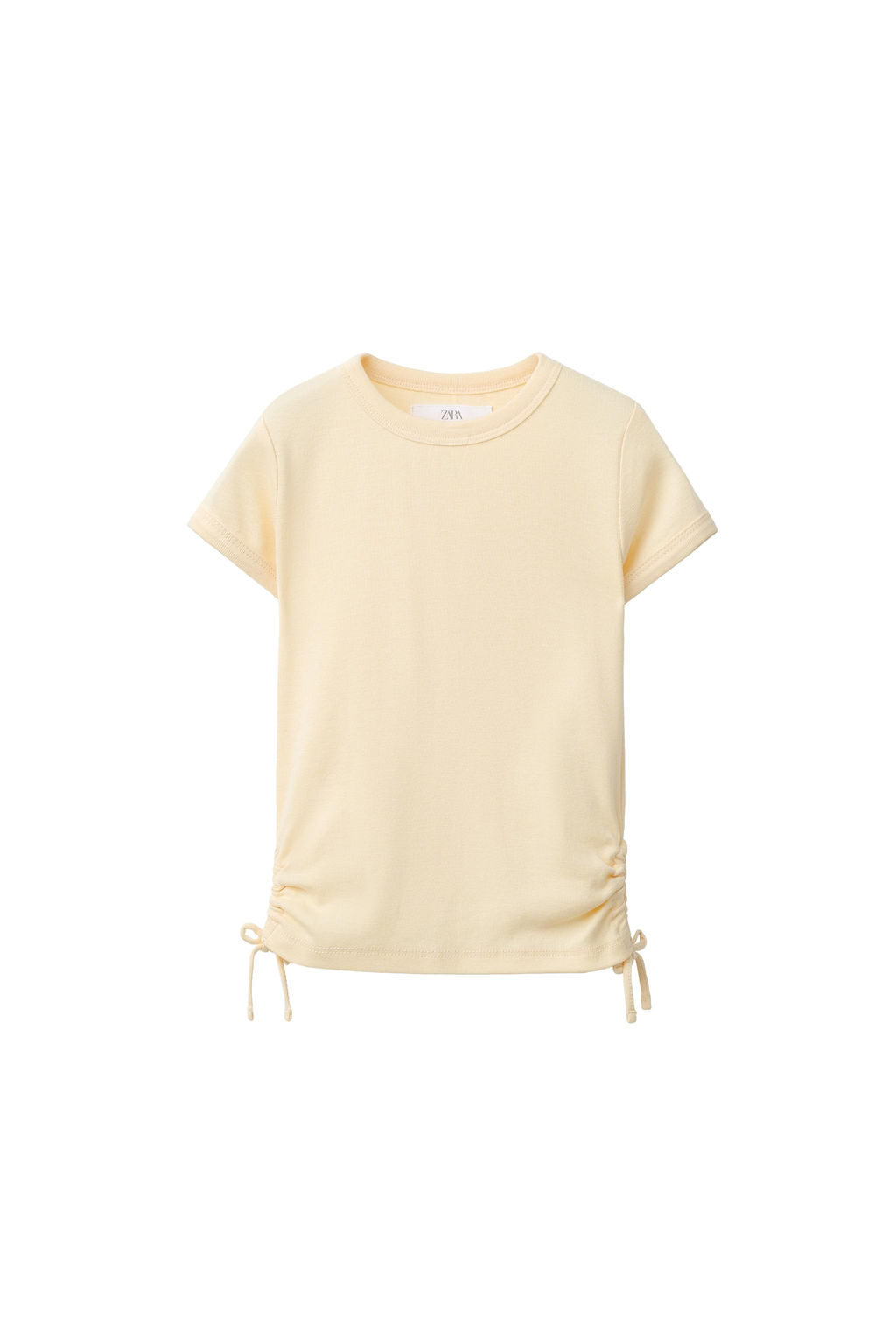 CAMISETA CON MODAL CUT OUT LAZOS / Amarillo - Zara фото 6