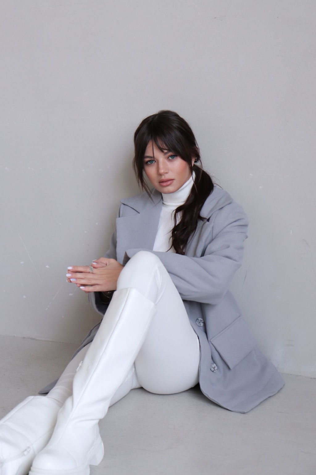 Martichelli Куртка утеплённая светло-серая  фото 3