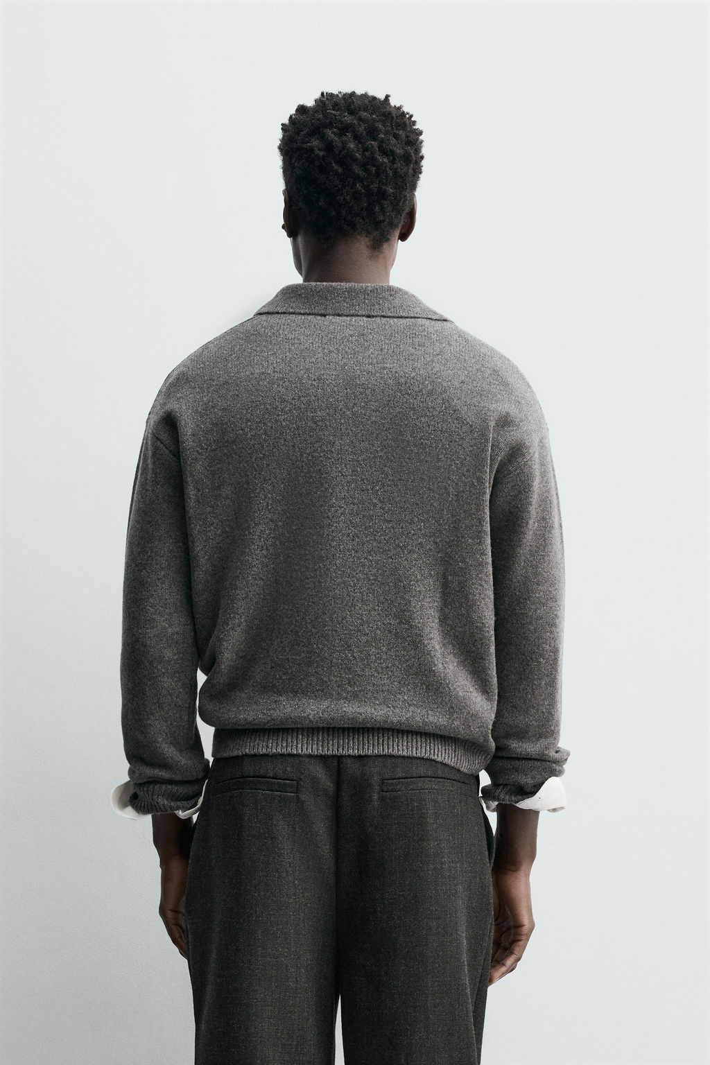 WOOL - CASHMERE KNIT POLO SHIRT - Zara фото 11