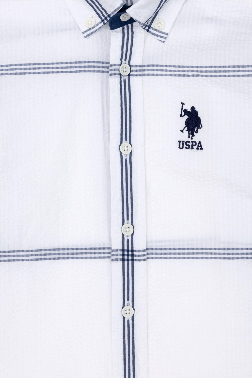 Белая рубашка с длинным рукавом для мальчика - U.s. polo assn фото 3