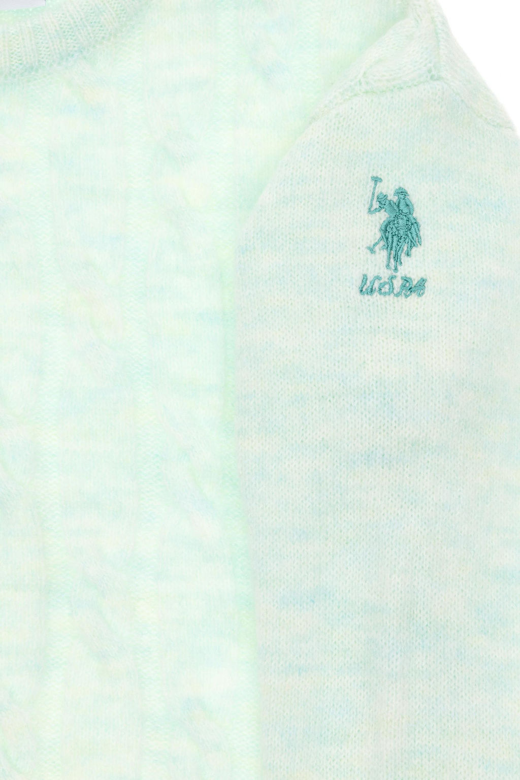 Свитер водно-зеленого цвета для девочек Неожиданная скидка в корзине - U.s. polo assn фото 6