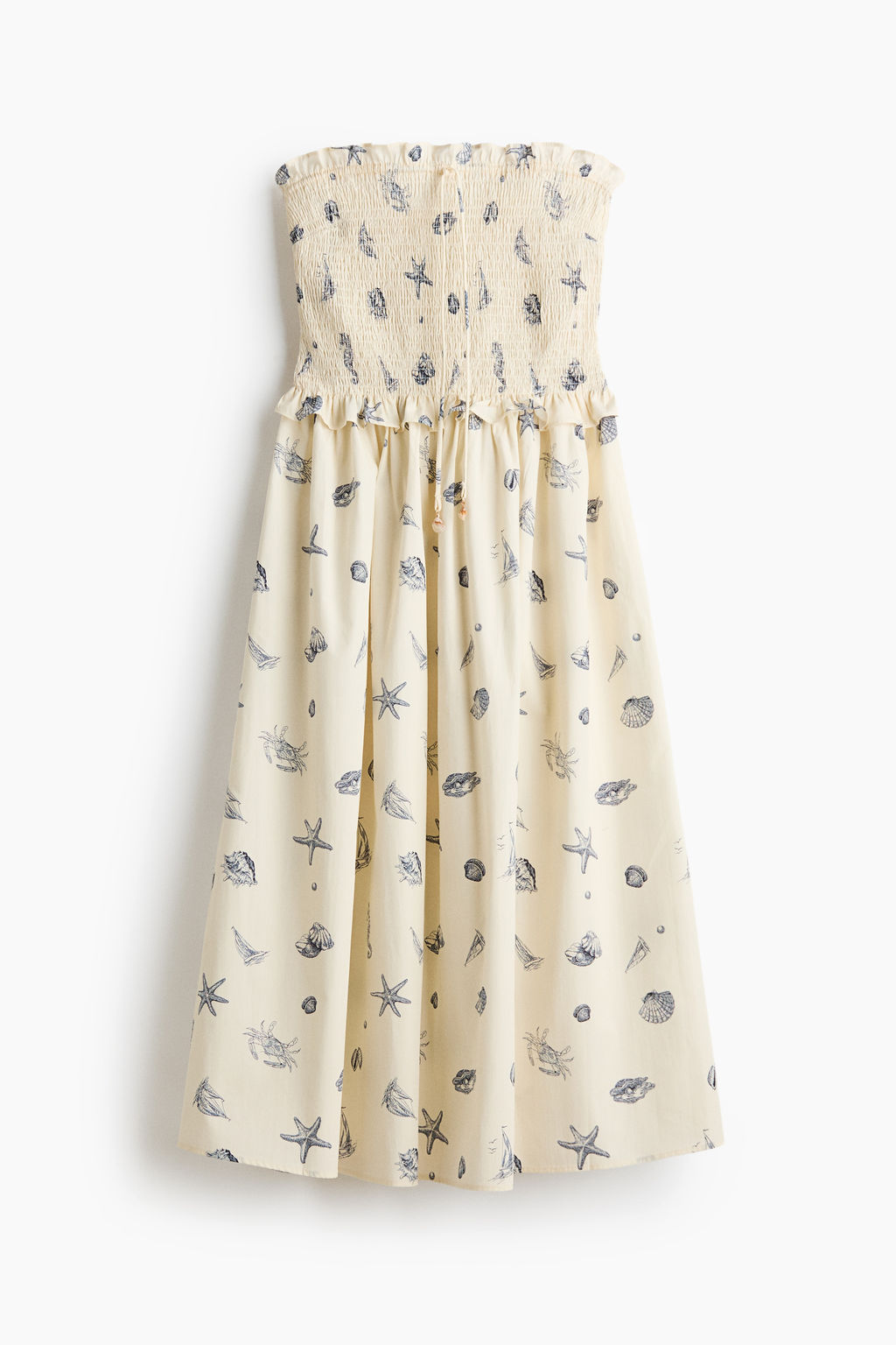 Vestido bandeau con cuerpo nido de abeja - H&m фото 4