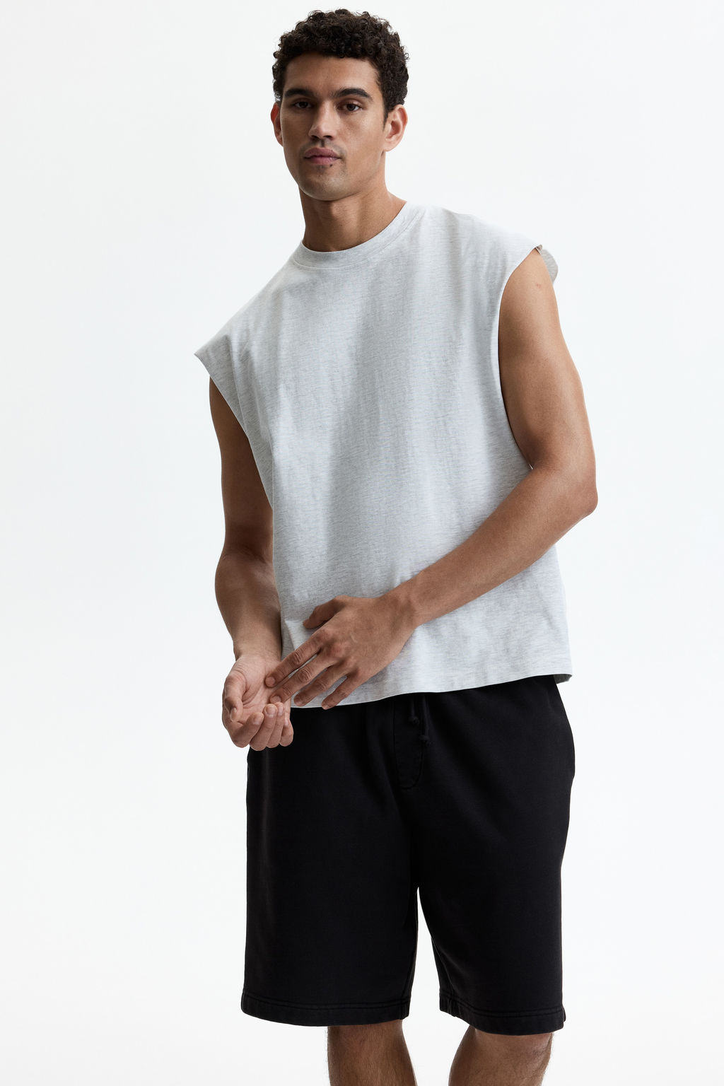 Camiseta sin mangas en algod?n Relaxed Fit - H&m фото 7