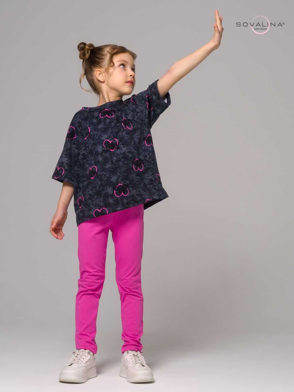 Костюм Мун варенка графит сердце-ягода - Sovalina фото 11