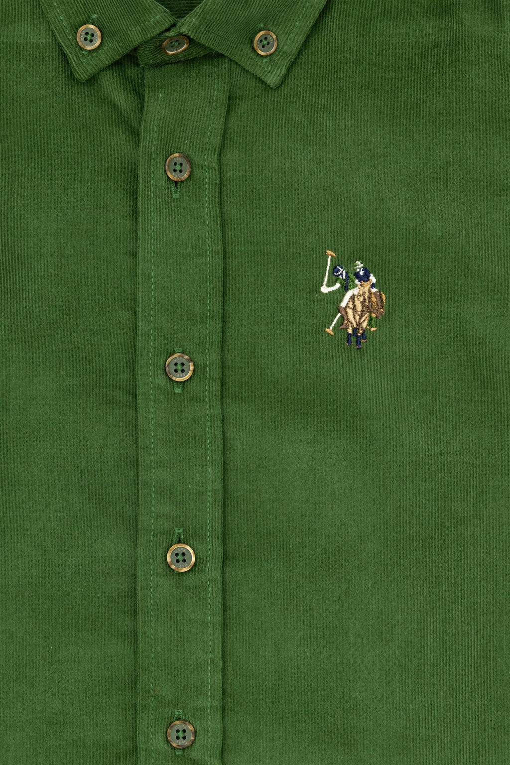 Зеленая рубашка с длинным рукавом для мальчика Неожиданная скидка в корзине - U.s. polo assn фото 3