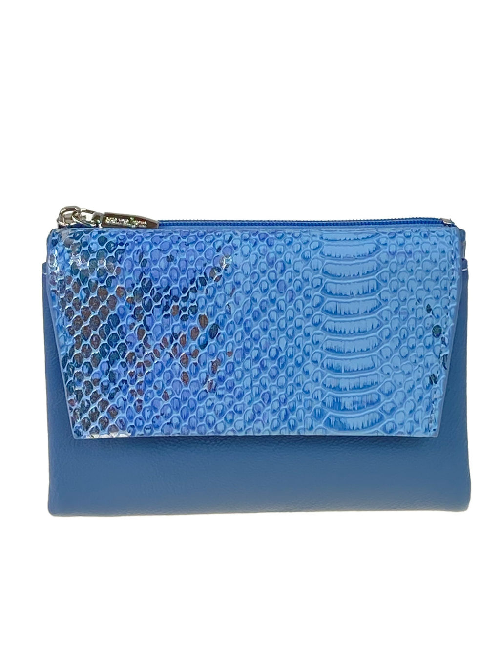 Женский кошелек с фермуаром из натуральной кожи, мультицвет - Greta фото 33