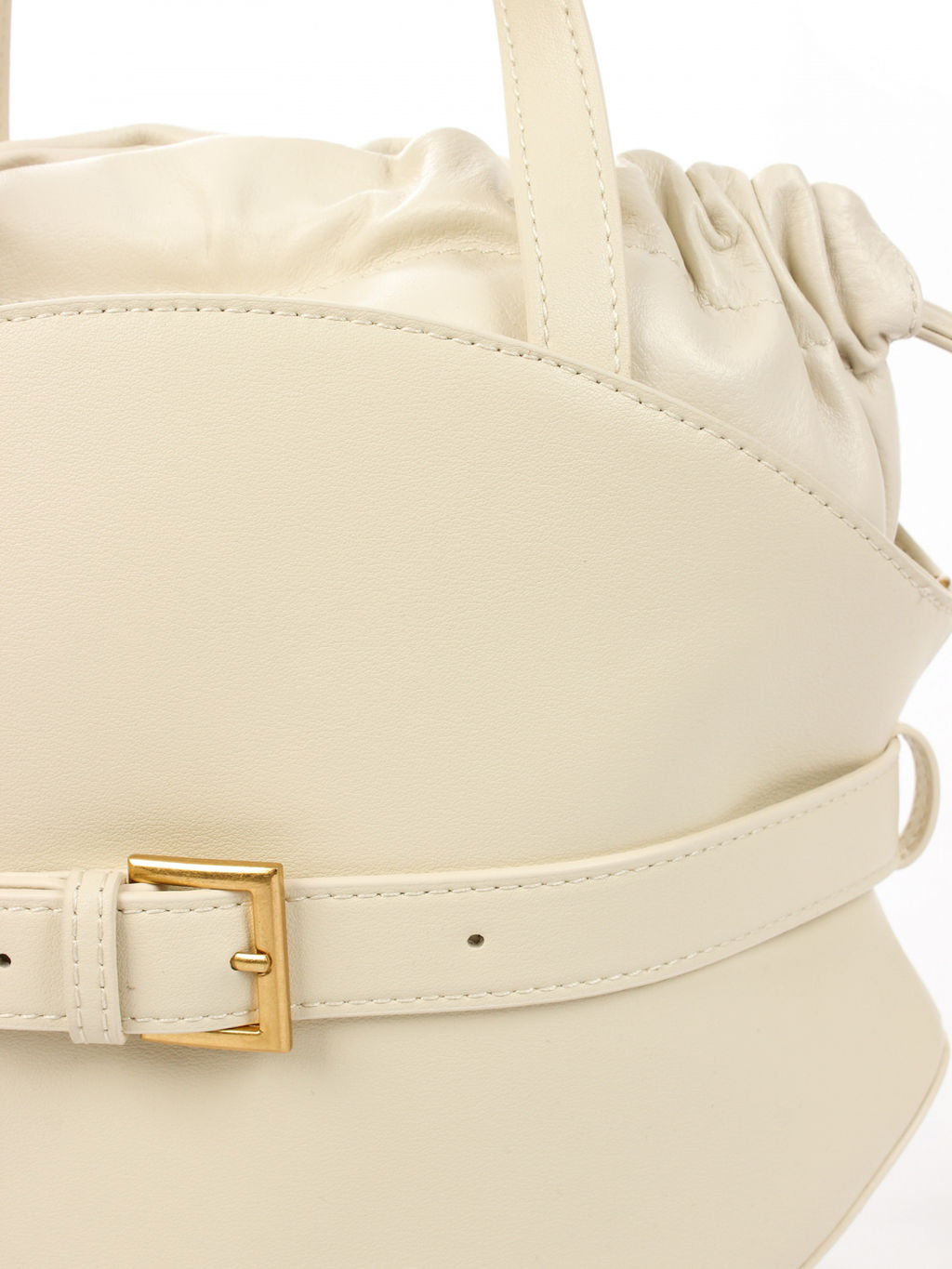 LACCOMA сумка АМ2420-молочный натуральная кожа фото 3