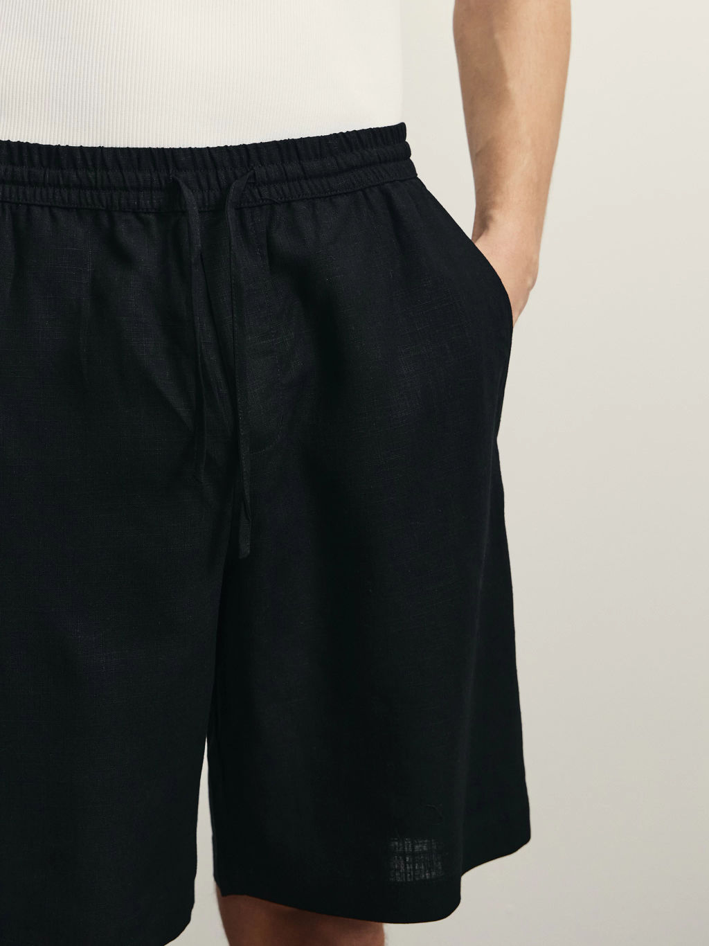 Шорты relax fit со льном / Zarina фото 6