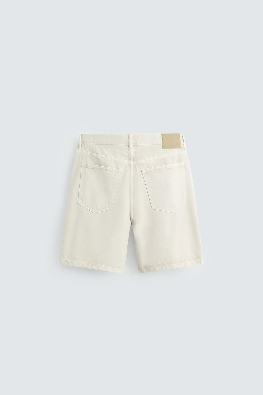 REGULAR FIT DENIM BERMUDA SHORTS - Zara фото 8