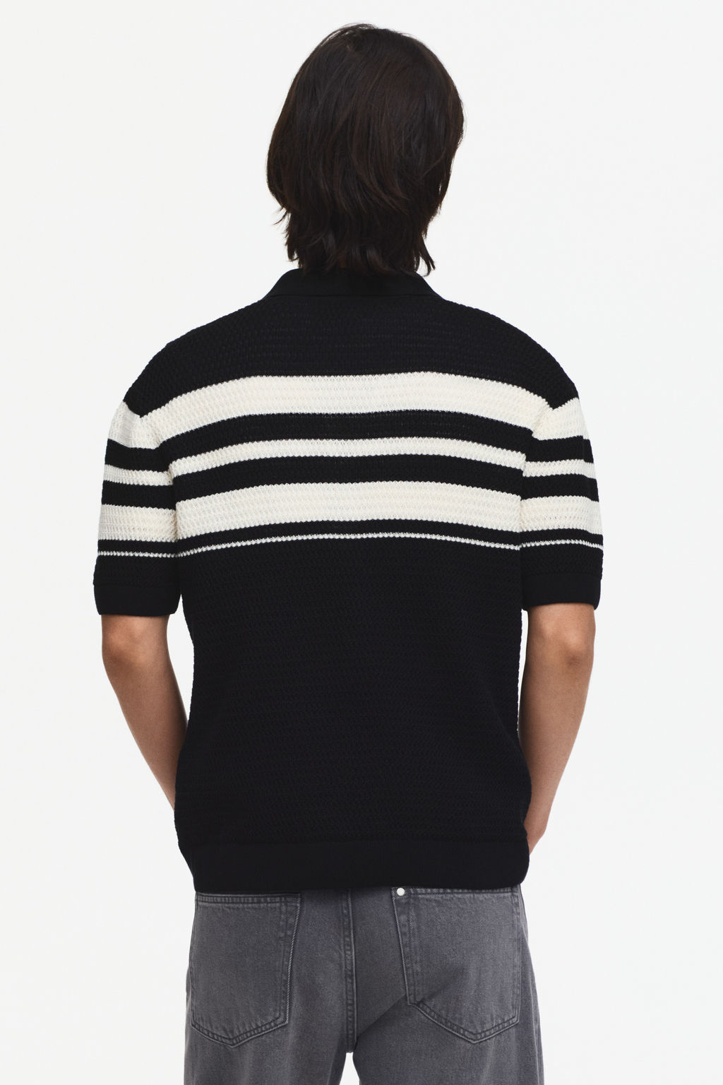 Polo en punto pointelle Regular Fit - H&m фото 5