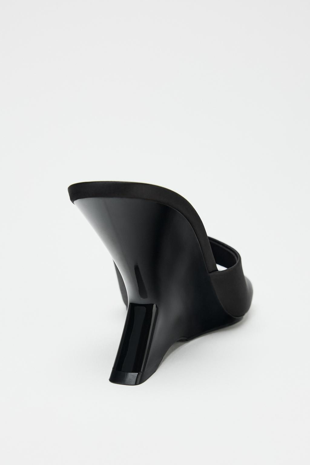 ASYMMETRIC WEDGE SANDALS - Zara фото 5