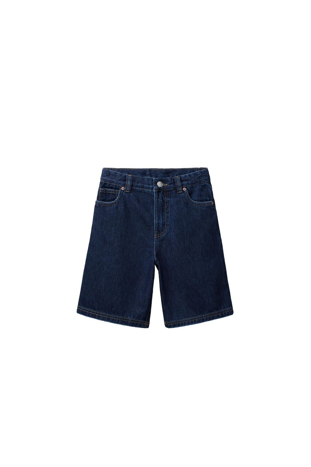 BERMUDA DENIM RELAXED BAGGY / ?ndigo - Zara фото 7