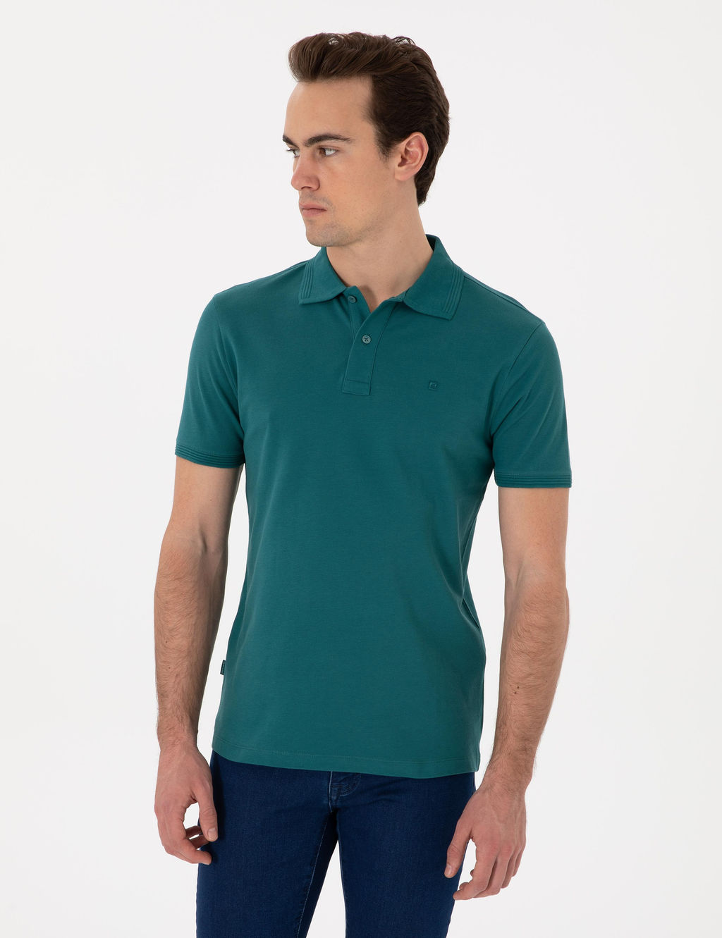Z_mr_t Slim Fit K_vr_lmaz Polo Yaka Basic Ti__rt - Pierre cardin фото 8