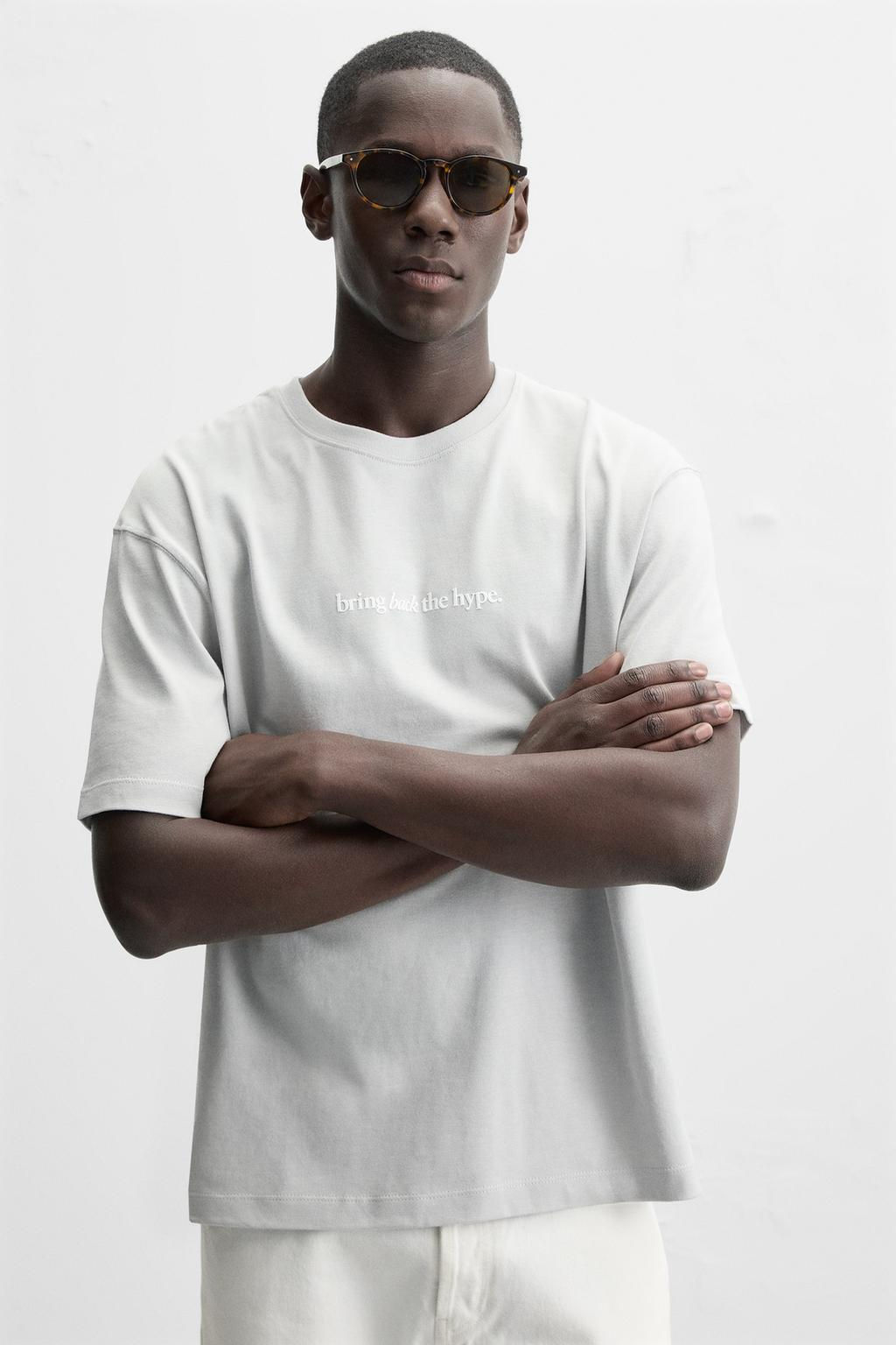 PRINTED SLOGAN T-SHIRT - Zara фото 5