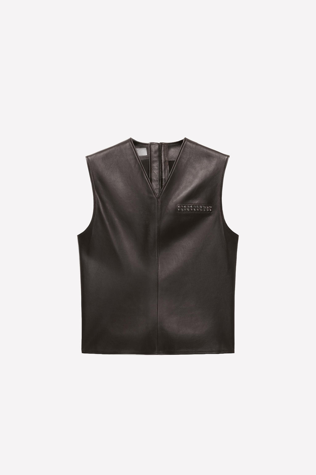 LEATHER WAISTCOAT WITH STUDS LUDOVIC DE SAINT SERNIN x ZARA фото 3