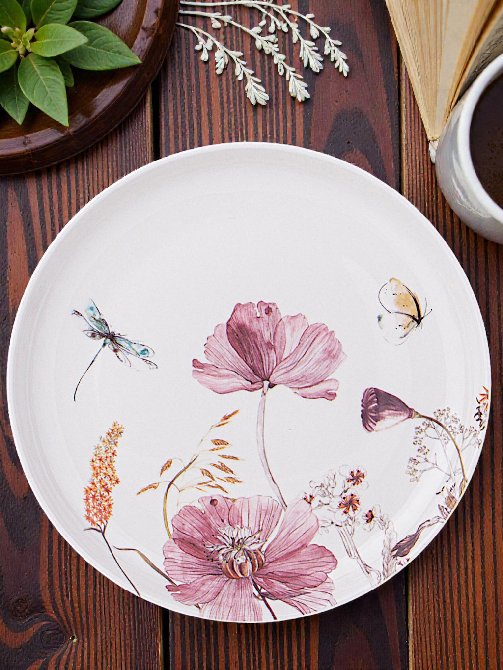 Цена за 4 шт. ТАРЕЛКА ЗАКУСОЧНАЯ LEFARD FLOWERS 20,5 СМ  фото 5