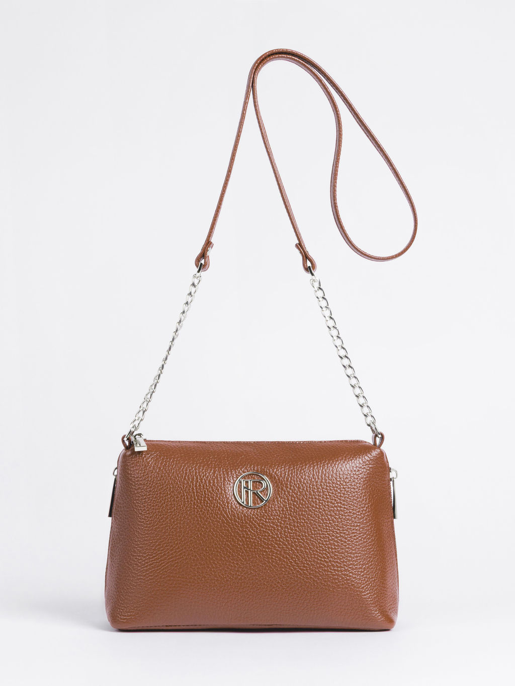 Женская кожаная сумка Richet 3199LNU 818 Рыжий