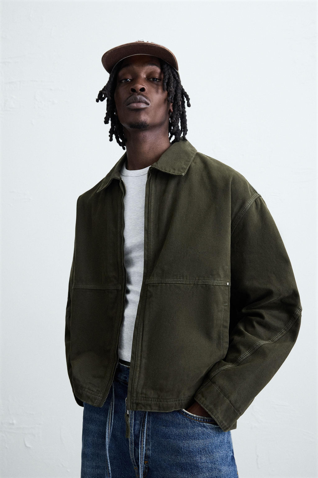 RELAXED FIT WASHED JACKET - Zara фото 6