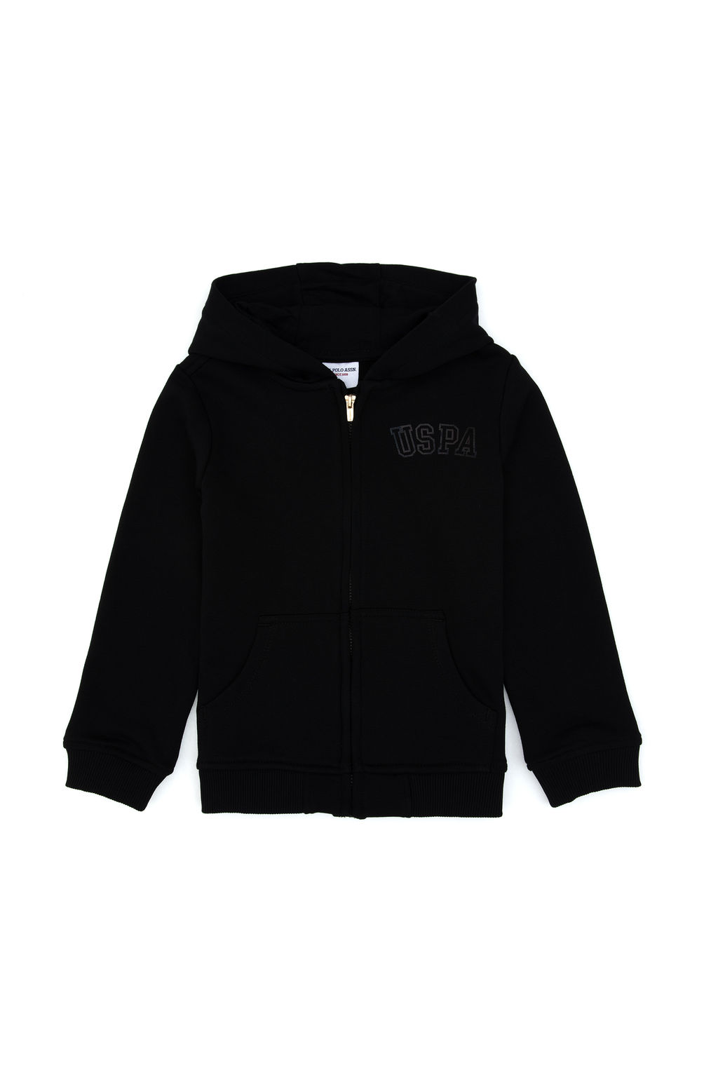 K_z _ocuk Siyah Kap__onlu Fermuarl_ Basic Sweatshirt Sepette S_rpriz _ndirim - U.s. polo assn фото 8