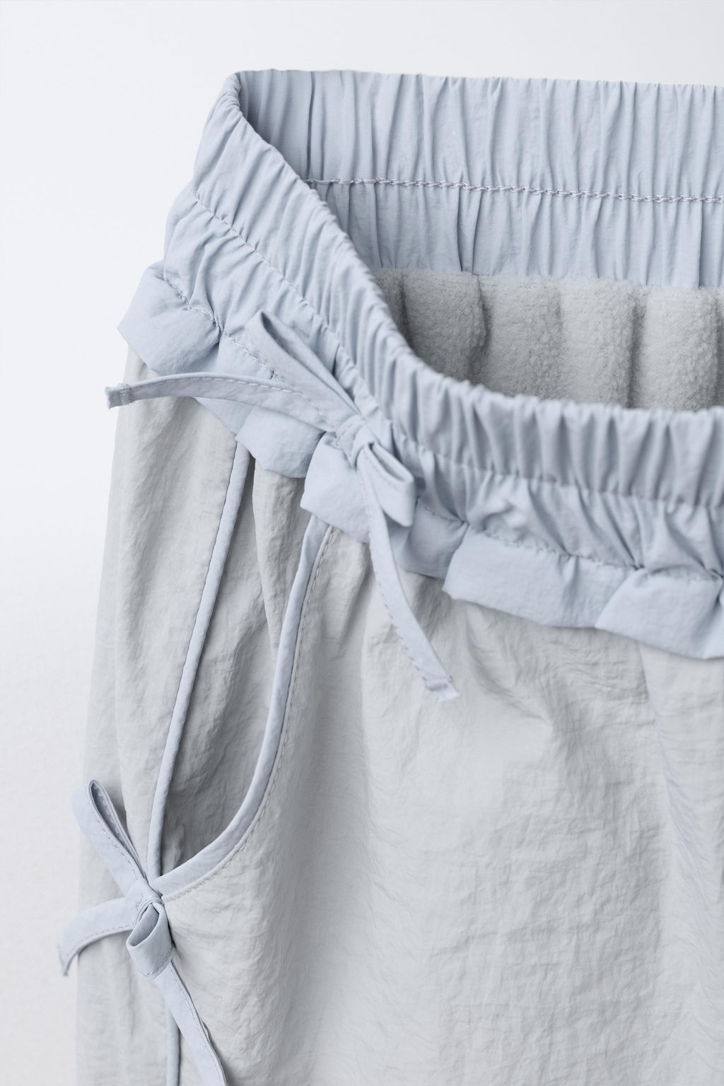 PANTAL?N NYLON LAZOS FORRO POLAR / Gris - Zara фото 3