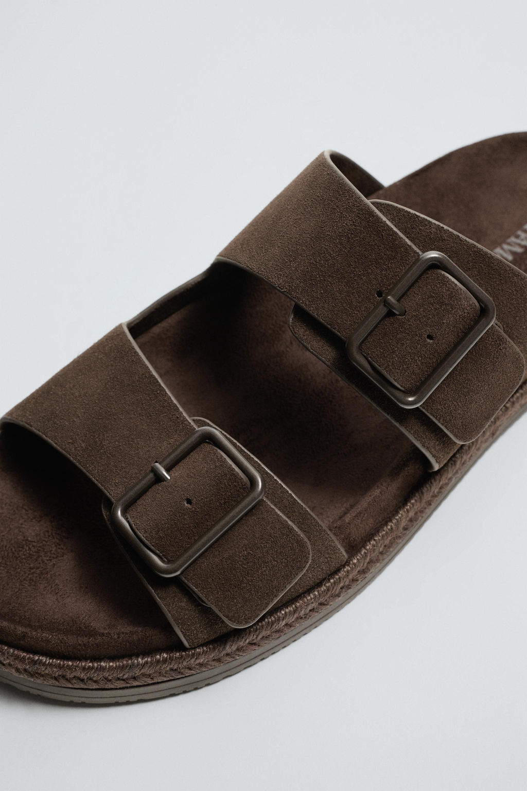SANDALIA PIEL DOBLE TIRA / Chocolate - Zara фото 6