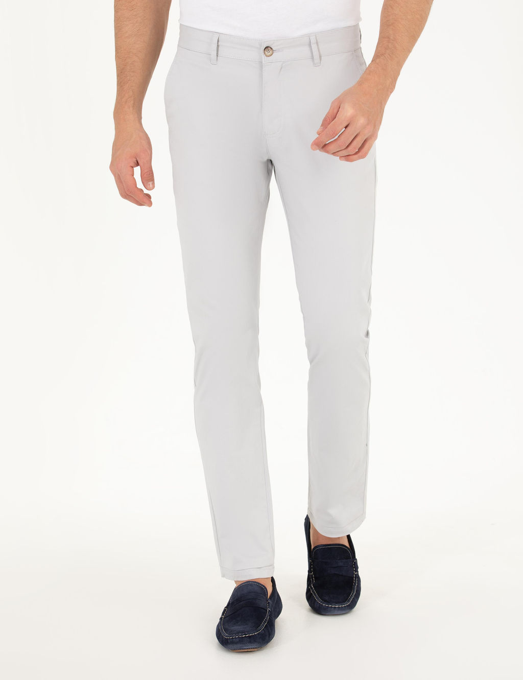 A__k Gri Regular Fit Kanvas Pantolon - Pierre cardin фото 9