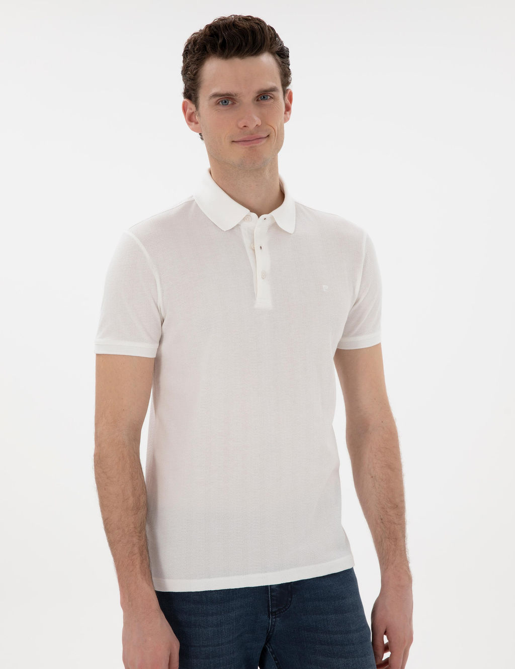 Beyaz Slim Fit Ti__rt