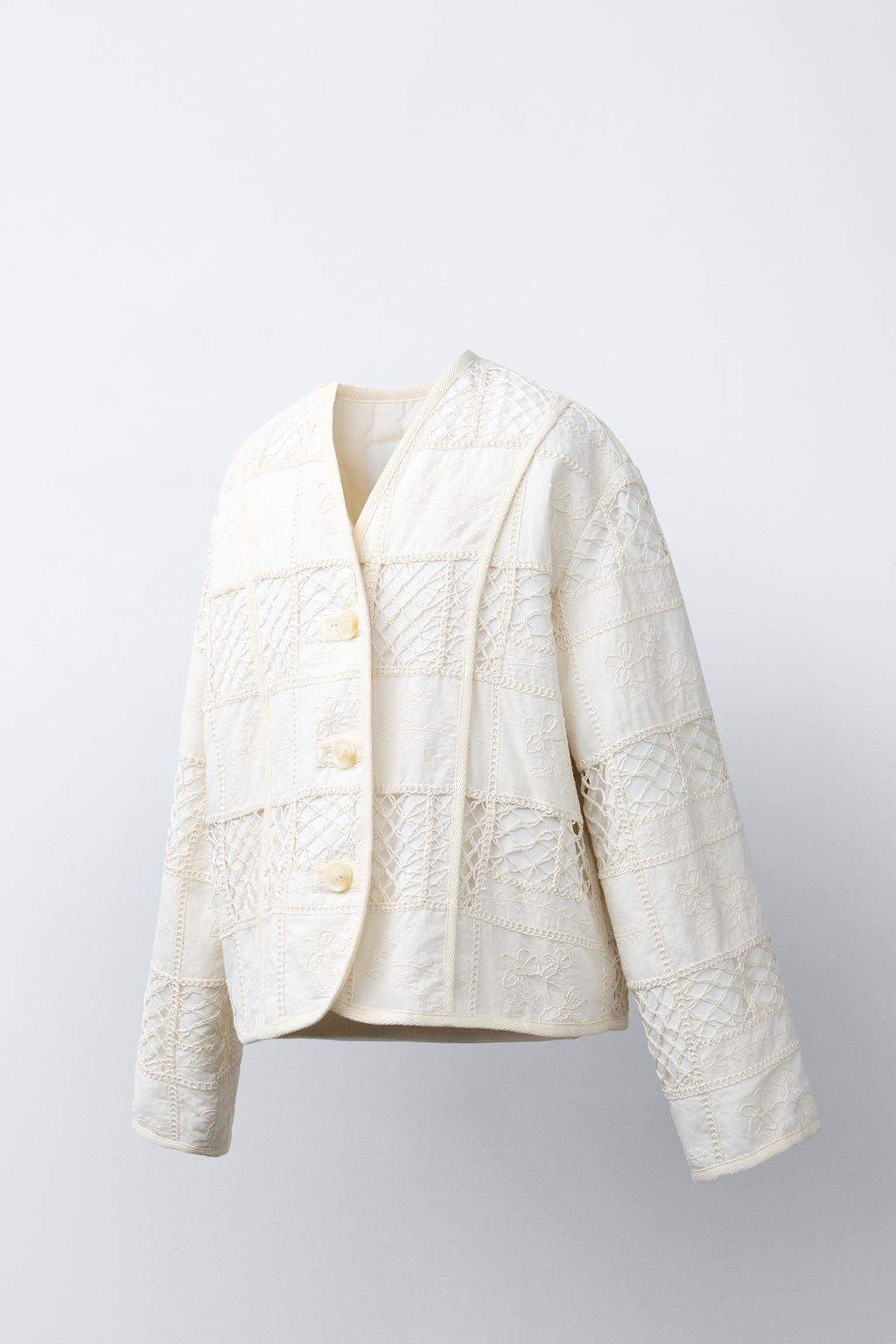 CAZADORA PATCHWORK / Crudo - Zara фото 2